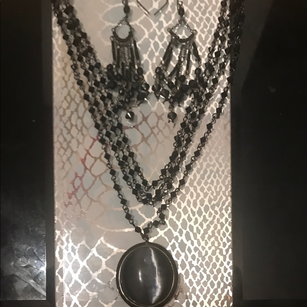 🖤Black Stone🖤 Jewelry Set